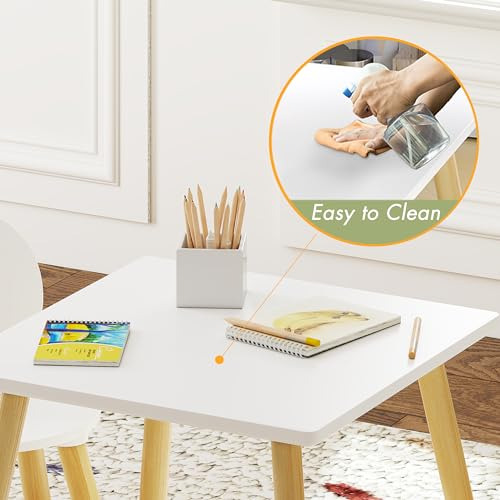 Juego De Mesa Infantil Con 2 Sillas Utex Para Niños Pequeños