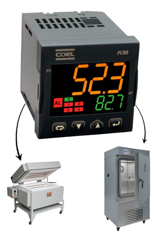 Controlador Temperatura E Tempo Km5 Rampas Patamares Coel 127/220V
