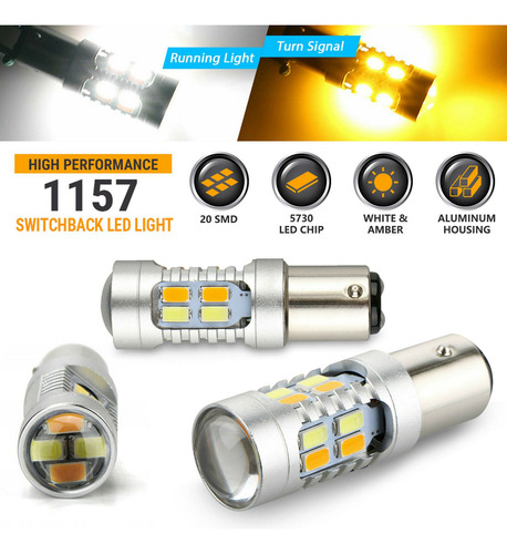 Bombillas Led N32pcs 1157 Bay15d P21/5w 5630 De Doble Color