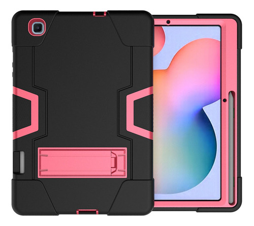 Funda Para Samsung Tab A 8  Armor Híbrida Resistente Fucsia