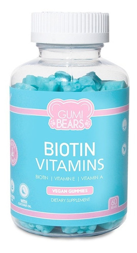 Gumi Bears Biotin 1 Mes - Vitaminas Para El Pelo 