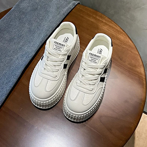 Zapatillas Con Plataforma Para Mujer, Zapatos De Tabla Casuales A La Moda