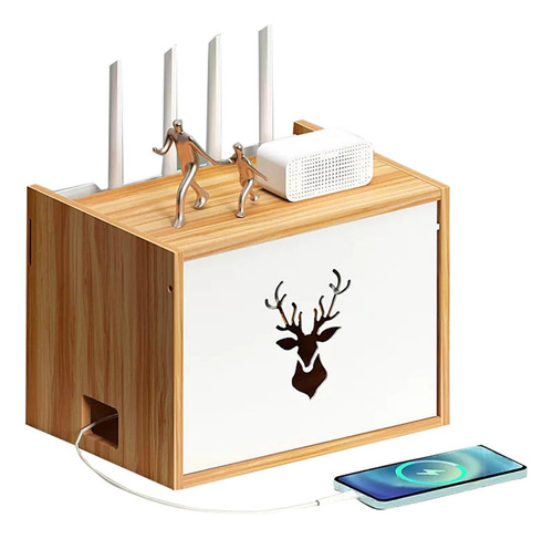 Estante Colocacion Enrutador Organizador Gabinete Tv Wifi