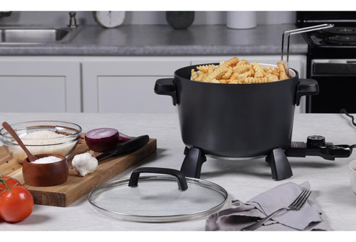 Presto Olla Grande 8 Cuartos Multi-cocinera Negra