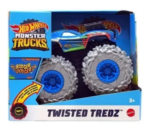 Hot Wheels Monster Trucks Rodger Dodger Twsted Tredz Gvk37 Hot Wheels Monster Trucks Rodger Dodger Twsted Tredz Gvk37