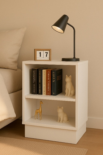 Mesa De Cabeceira/criado Mudo Em Mdf Branco Tx- 40x30x50