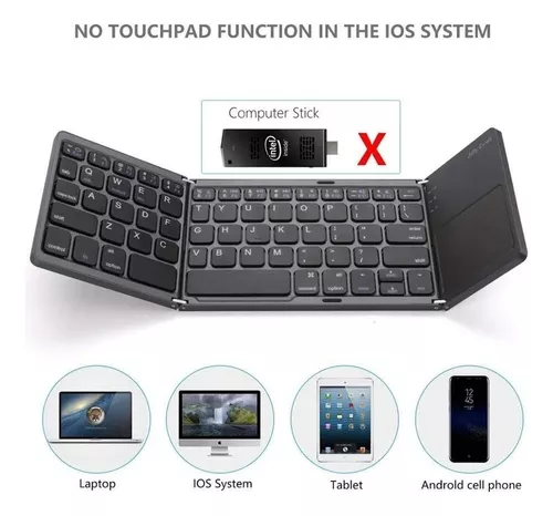 Mini Teclado Bluetooth Inalambrico Touchpad Plegable/ 240042