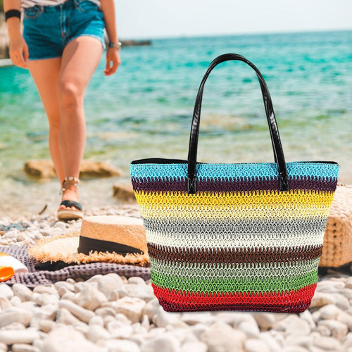 Bolso De Mano De Playa Bolso De Hombro Grande De Moda Para