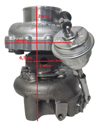 Turbina K16 Rotor Titânio Borgwarner 53169887183 Of1218 1317 Turbina K16 Rotor Titânio Borgwarner 53169887183 Of1218 1317