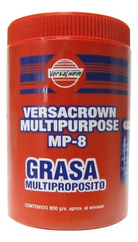 Grasa Multiproposito Roja Versacrow 800 G