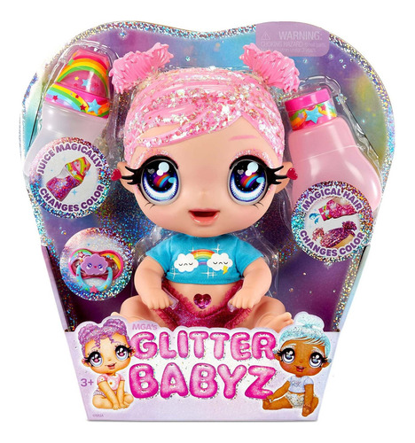 Muñeca Mga's Glitter Babyz Dreamia Stardust Baby Doll Co Mnc
