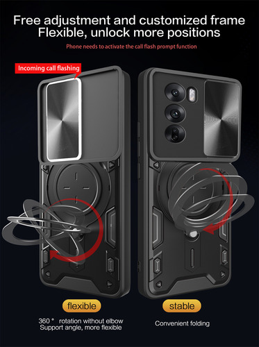 Funda Para Cámara Giratoria Magnética Oppo Realme C75 4g,
