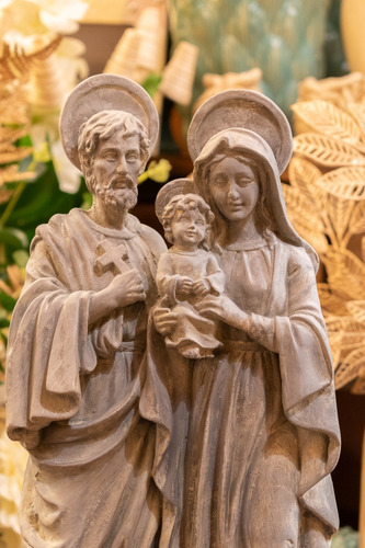 Sagrada Familia Cerámica Figura Religiosa Campoamor Deco