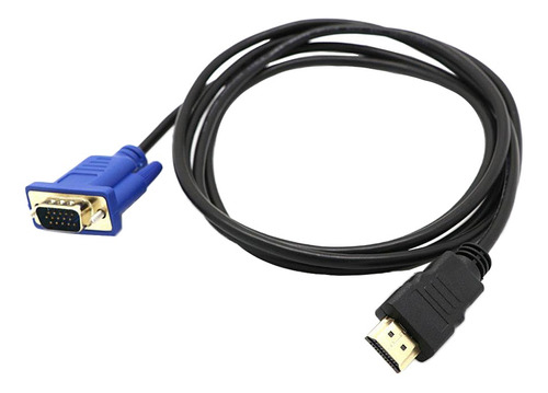 Adaptador Convertidor A Vga, Negro, Dorado, 1,8 M De