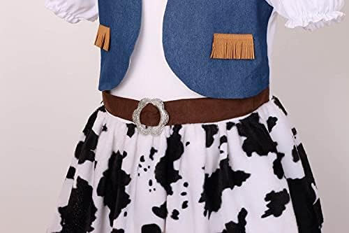 Lmyove Disfraz De Vaquera De Halloween Para Niñas, Disfraz D