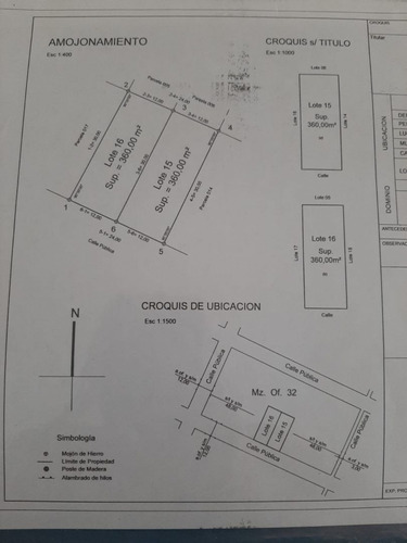 Imagen 3 de 3 de Lotes En Venta Villa Del Dique. 12x30