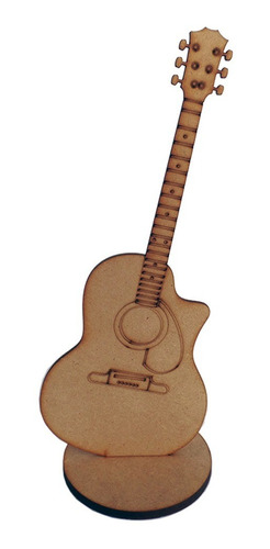 Figura De Guitarra Acustica Country Mdf 3 Mm 25 Cms Altura