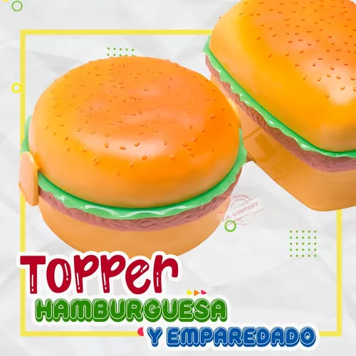 Tupper en forma de Hamburguesa