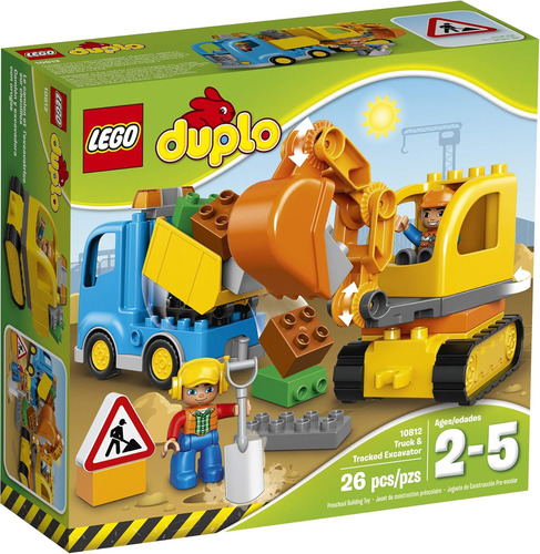 Lego Duplo Town Camión Y Excavadora De Orugas 10812 Camión V