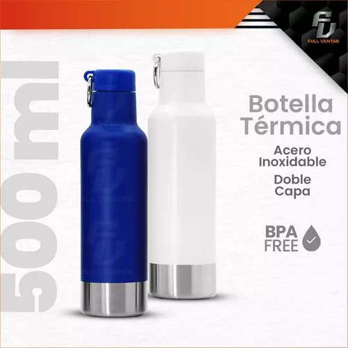 Botella De Agua Termica 500 Ml Doble Capa Acero Inoxidable