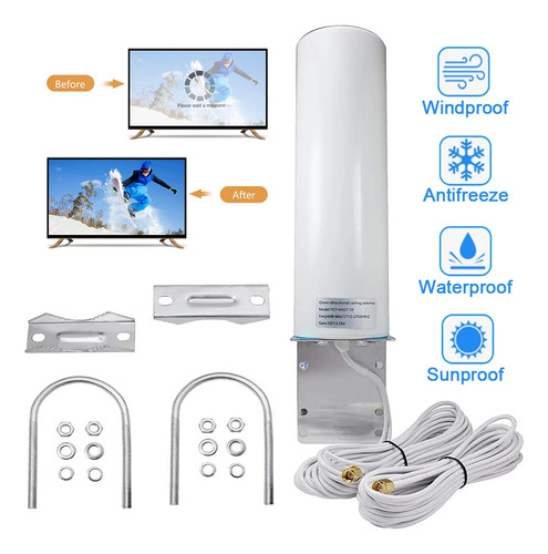 Antena Interior 4g 3g Modem Conector Sma Para Huawei Zte