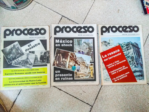3 Revistas Proceso Terremoto 1985