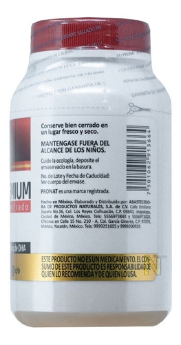 Imagen 4 de 4 de Omega 3 Premium Concentrado (60 Caps) Pronat