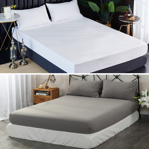 Sábana Bajera Ajustable, Funda De Colchón O Almohada Sólida,