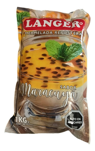 Mermelada De Maracuya Langer 1 Kg