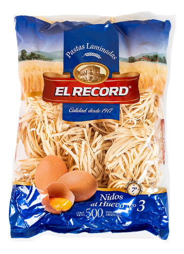 Fideos Nido El Record Al Huevo N3 500 G
