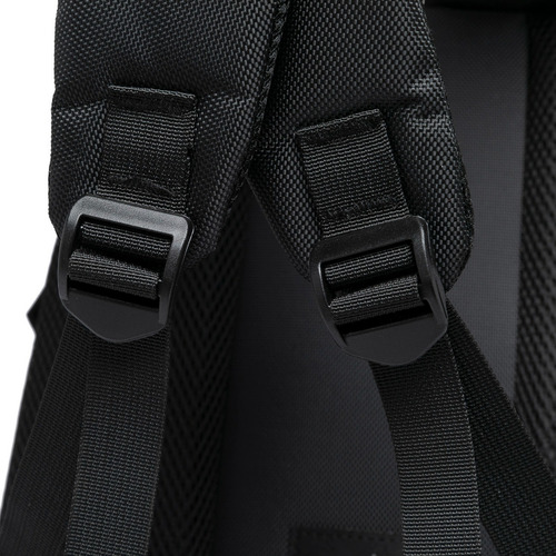 Mochila Masculina Executiva Resistente Moderna Espaçosa Cor Preto Desenho Do Tecido Liso