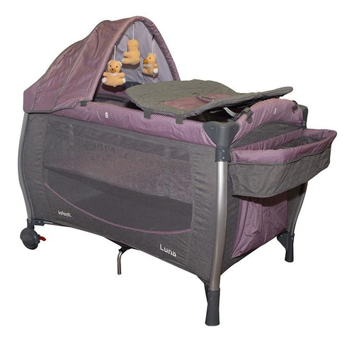 Imagen 1 de 2 de Infanti Corral Cuna Luna Zigzag Pink