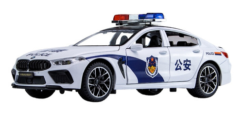 Modelo De Coche De Policía Bmw M8 1/24 [u]