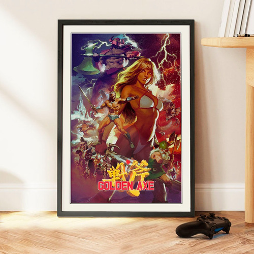 Cuadro 60x40 Gamer - Golden Axe - Vintage Art