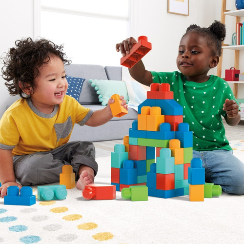 Mega Bloks Juguete De Construcción Caja De Bloques Grande 100 Multicolor