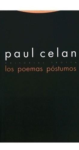 Libro - Poemas Postumos, Los - Paul Celan