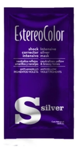 Estereocolor Shock Intensivo Silver Matizador Amarillo 50gr