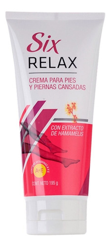 Crema Six Relax Para Pies Y Piernas Cansadas 195 G