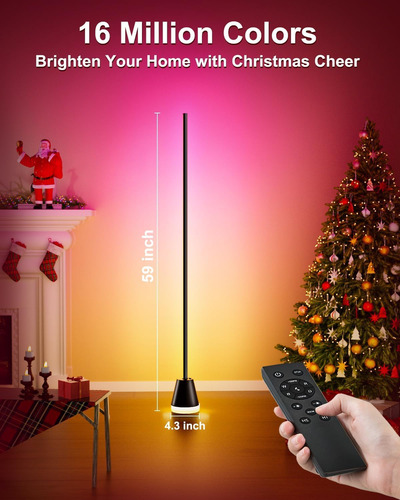 Lámpara De Pie De Esquina Led Rgb Inteligente Lámparas De Pi