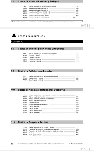 Costos Parametricos Imic 2023 (Usado)