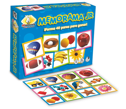 Jogo de memória infantil Memorama Jr Kids Montecarlo News