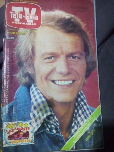 David Soul En Revista Tele-guía Año-1977 Poster Raúl Velasco