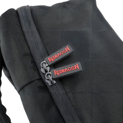 Mochila Redragon Traveller Gb-93 para ordenadores portátiles de hasta 15,6 pulgadas, color negro y rojo