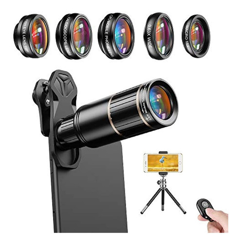 Apexel Cell Phone Camera Lens Kit -remote