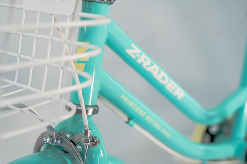 Bicicleta Infantil Feminina Clássica Retrô Aro 16 C/rodinhas Azul 16