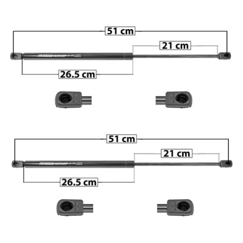 Par Amortiguadores Para Cofre Volvo Xc90 2003 - 2014