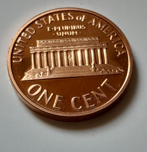 Moeda Americana One Cent Dólar Linconl 1992s Original Bronz