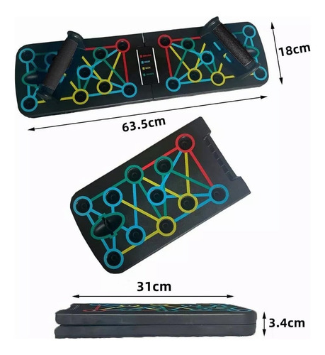 Bebeay Tabla Push-up Plegable, Tablero Para Lagartijas