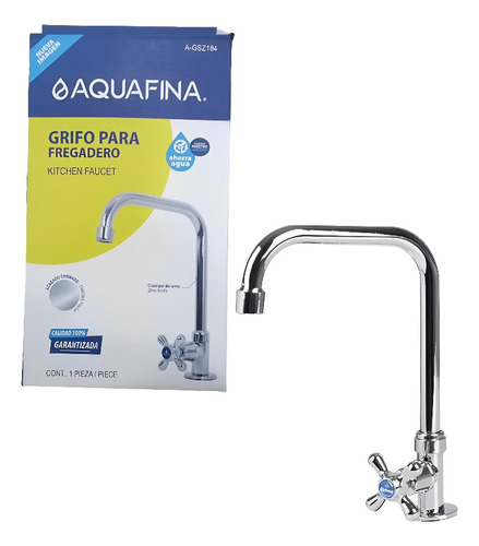 Llave De Fregadero Cuadrada Pomo Cruz Aquafina 