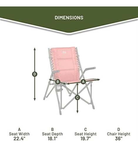 Timber Ridge Bungee - Silla Plegable Para Camping, Resistent